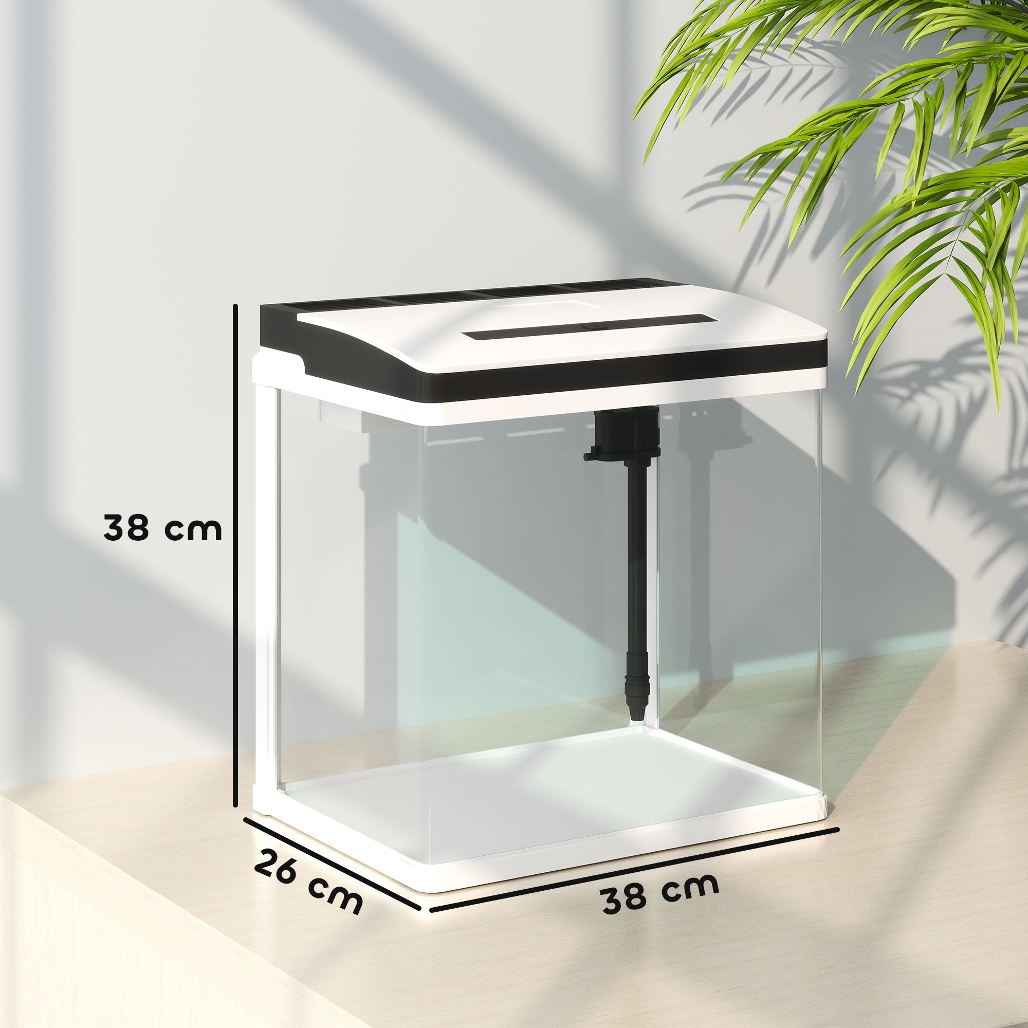 28 liter glass aquarium tank for home decoration

