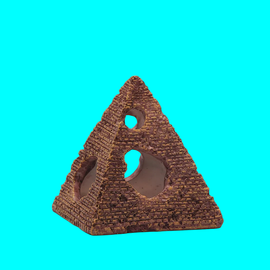 Aquarium pyramid cave decoration for fish hiding