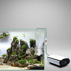 Gas lift mini aquarium filter for nano fish tank
