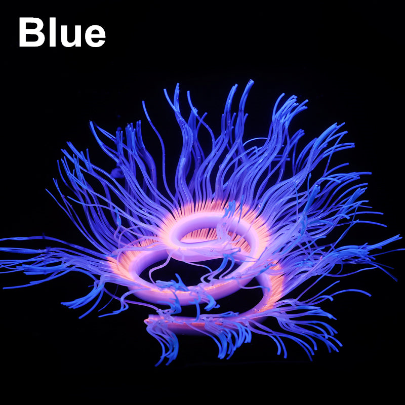 Simulation sea anemone decoration for aquarium aquascape