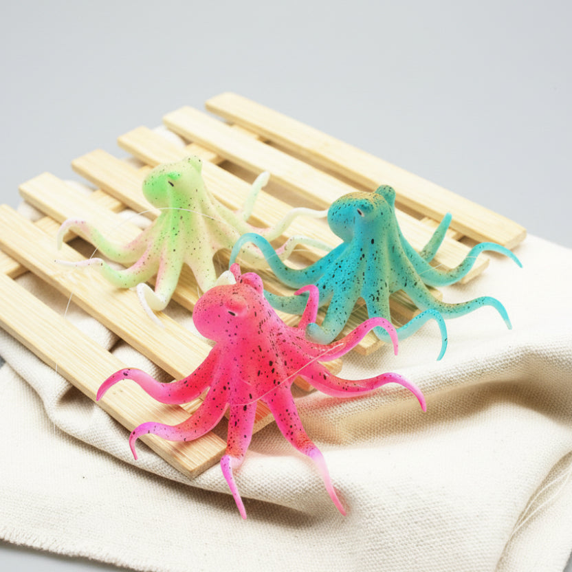 Simulation squid decoration for aquarium landscape
