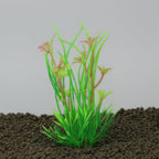 Artificial green plant on a black background