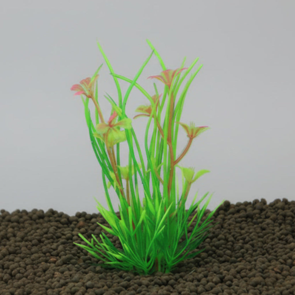 Artificial green plant on a black background
