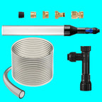 Aquarium vacuum gravel cleaner with 33FT PVC hose for fish tank cleaning