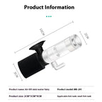 Fish waste suction device for small aquarium cleaning