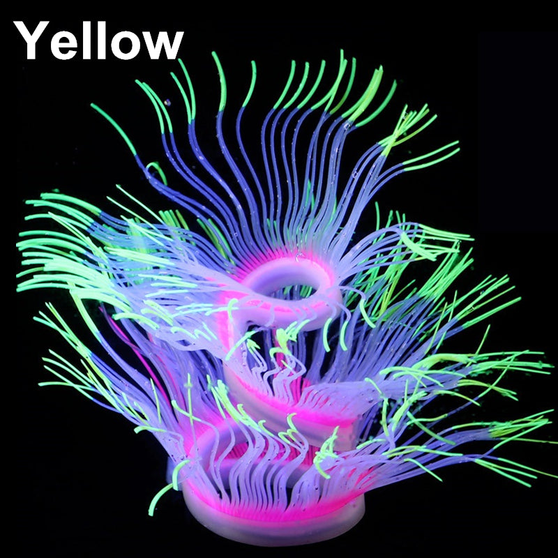 Fish tank silicone sea anemone landscape decoration