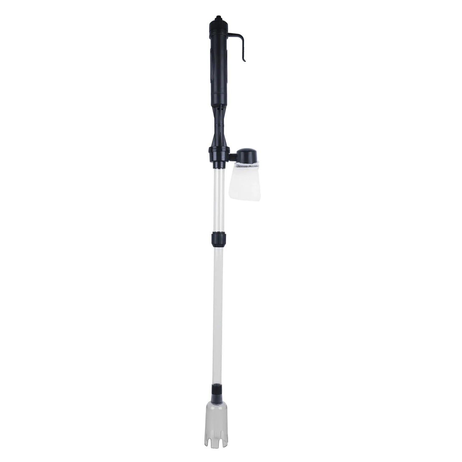 Fish tank gravel cleaning device with strong suction flow