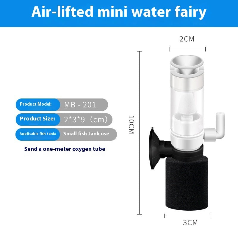 Durable plastic mini filter for small fish tank