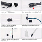 Portable fish tank vacuum cleaner for gravel and debris removal