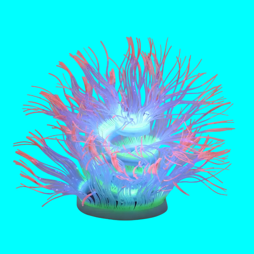 Silicone sea anemone aquarium decoration for fish tank landscape